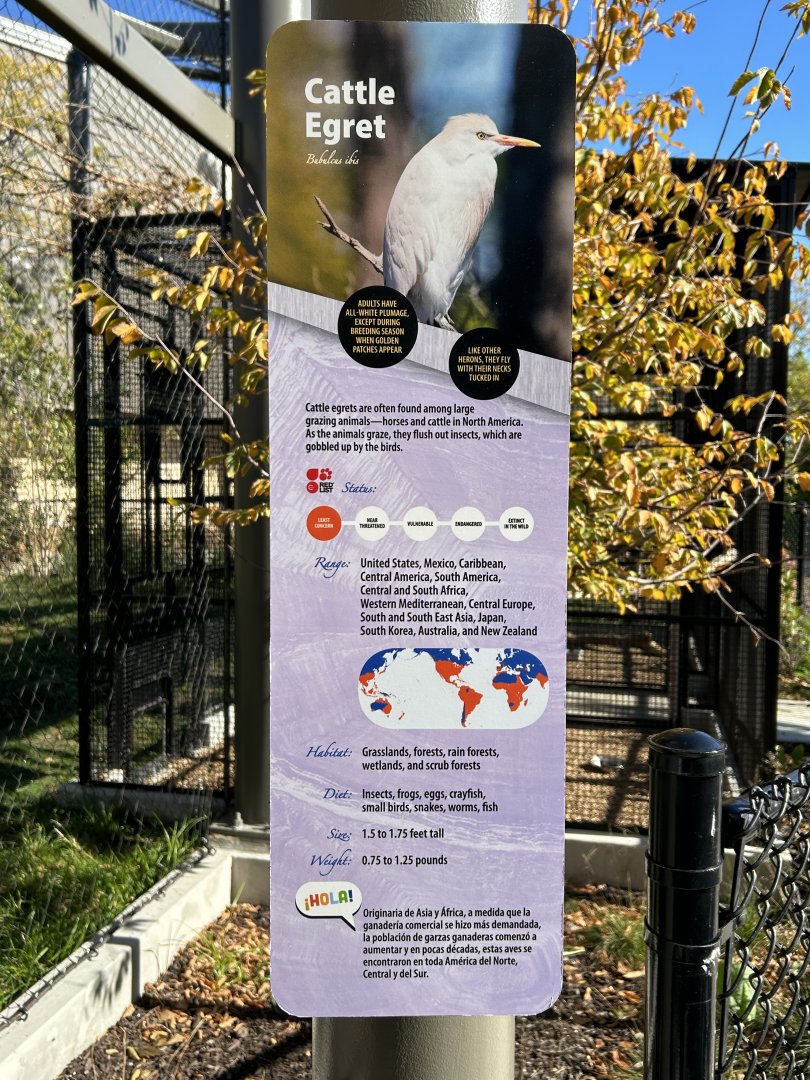 North American Prairie Aviary- New Cattle Egert sign