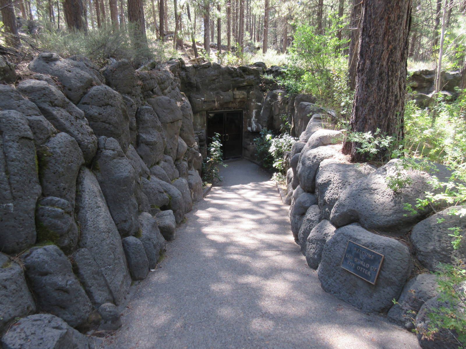 North American River Otter Exhibit - Entrance to Viewing Cave