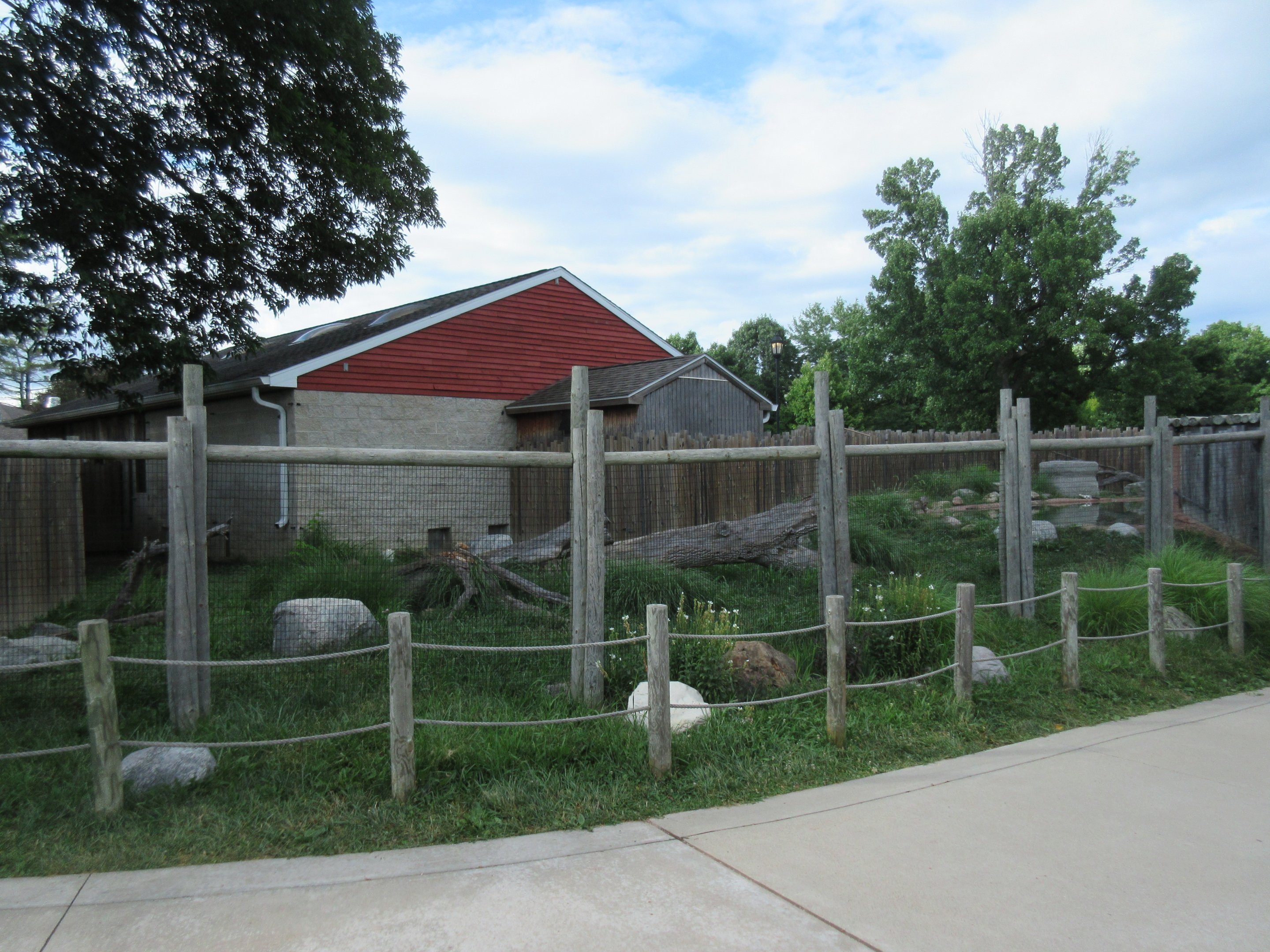 North American River Otter Exhibit - grassy yard!