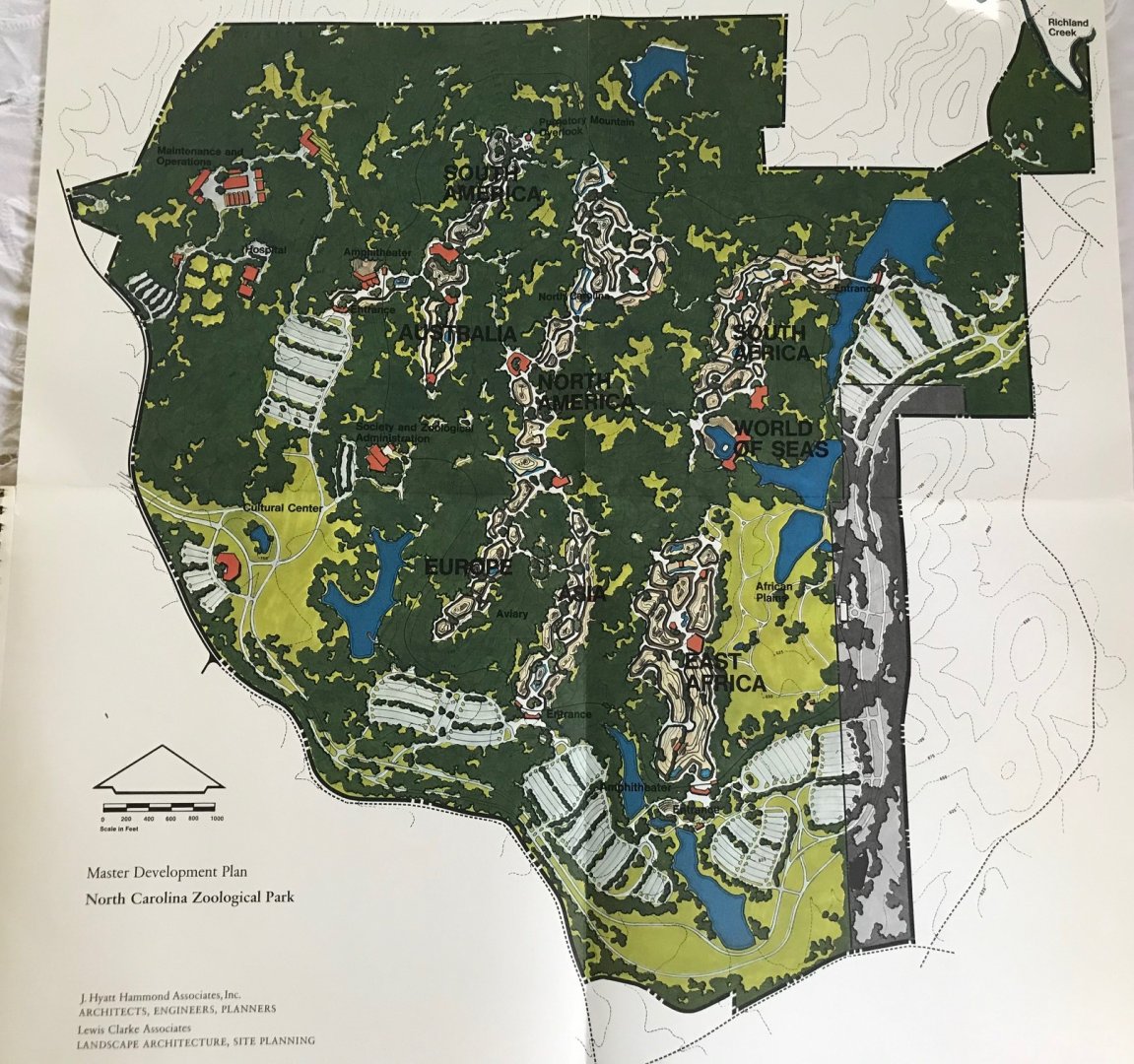 North Carolina Zoo 1974 Master Development Plan