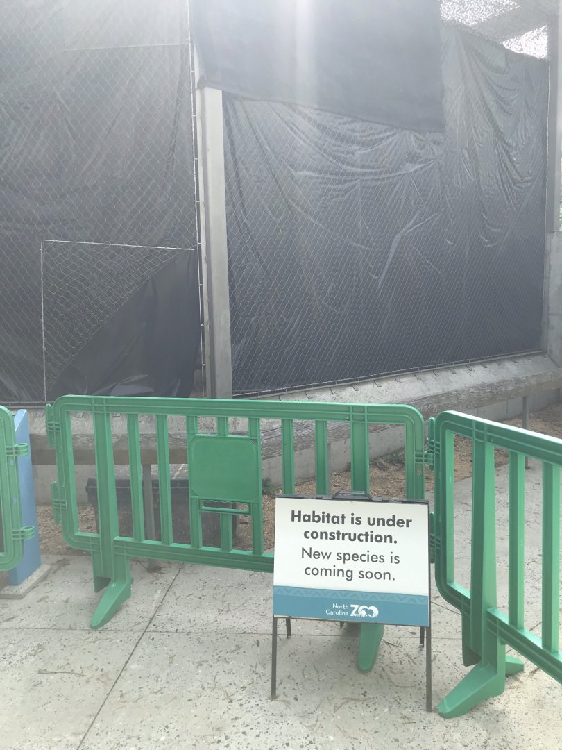 North Carolina Zoo: Old Peregrine Falcon Exhibit Under Renovations