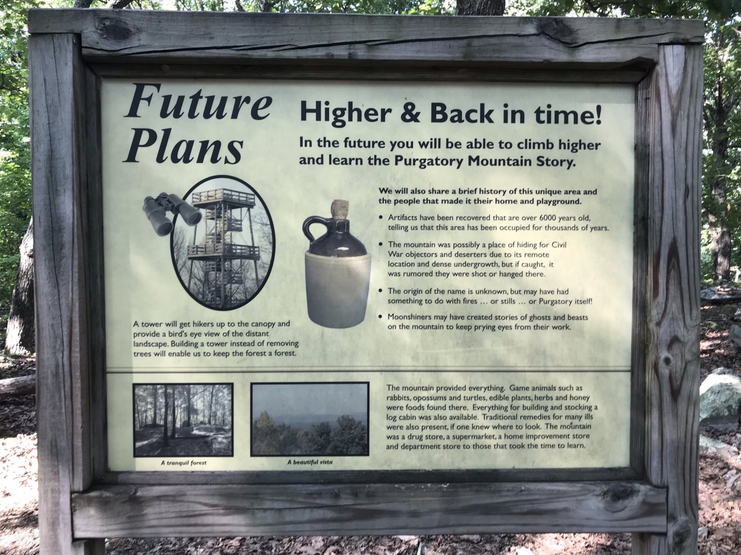North Carolina Zoo: Purgatory Trail End Sign