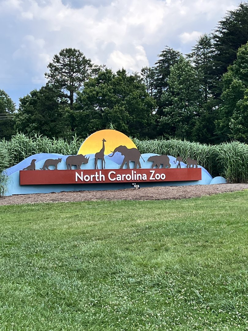 North Carolina Zoo Sign