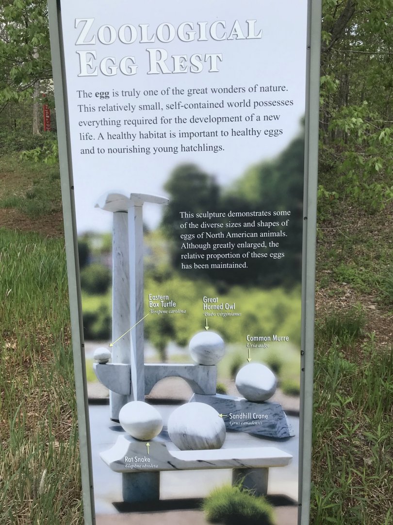 North Carolina Zoo: "Zoological Egg Rest" Sign