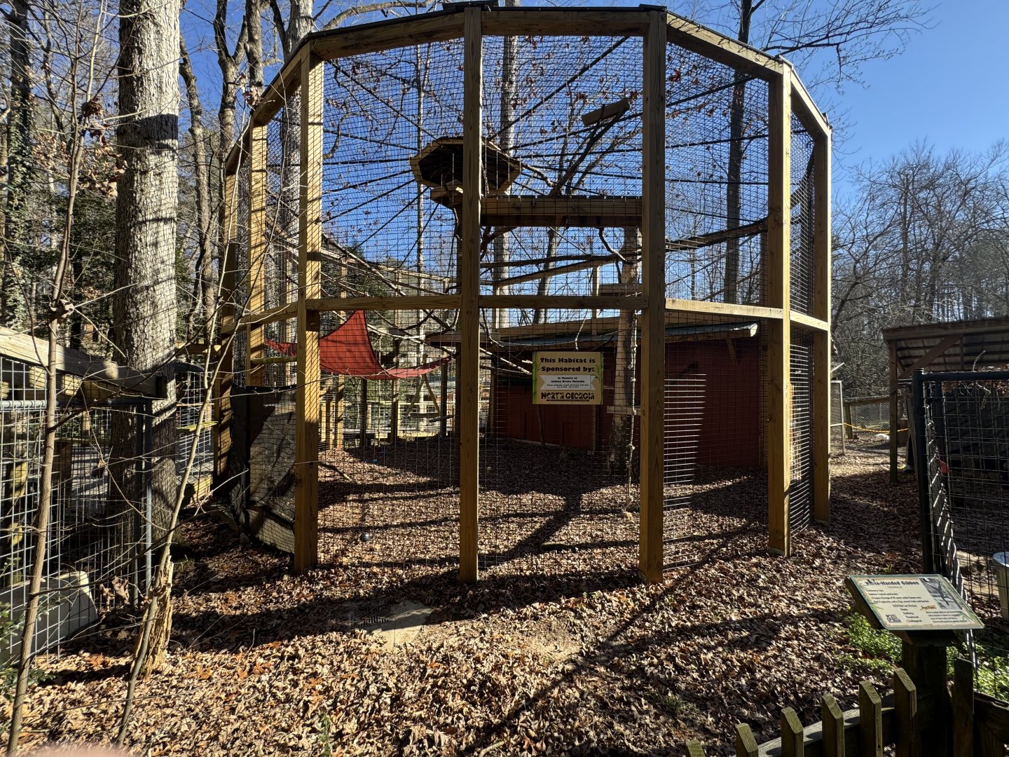 North Georgia Zoo - Lar gibbon exhibit