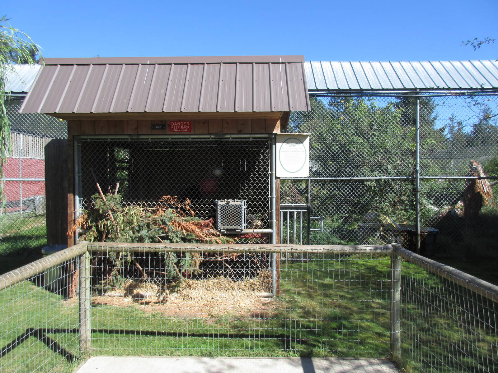 North Island Wildlife Recovery Centre - American Black Bear Exhibit
