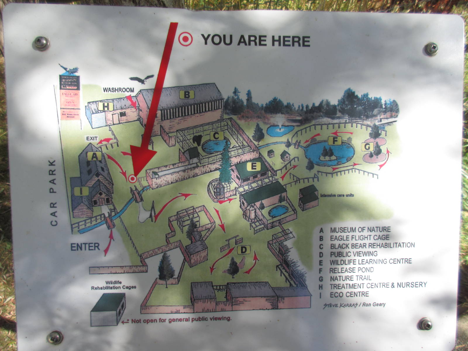 North Island Wildlife Recovery Centre - Zoo Map