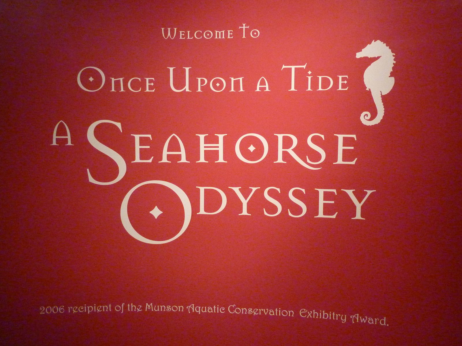 North Pacific Aquarium - Seahorse Exhibit Sign