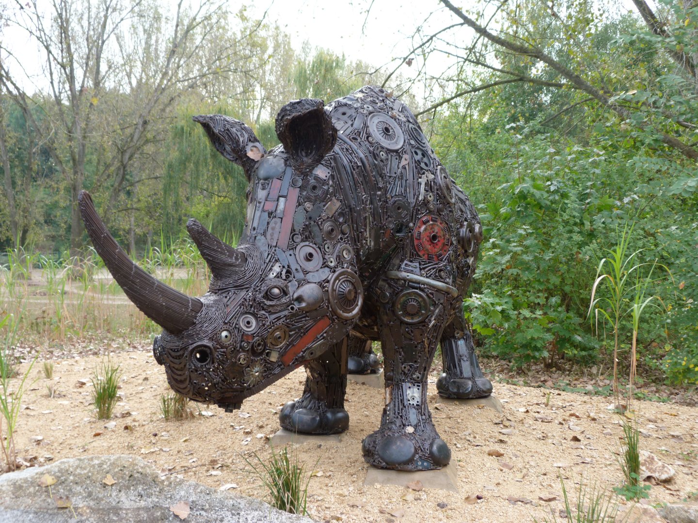 Northern white rhinoceros statue -Tierpark Berlin (2024)