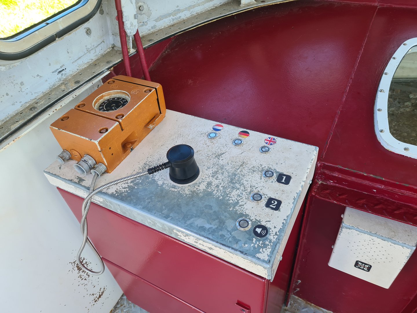 Nortica - Communication panel on Penguin boat