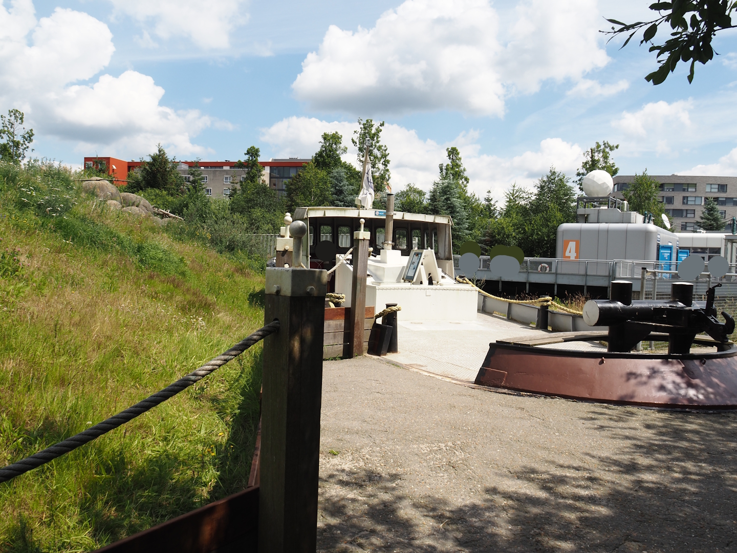 Nortica - Humboldt penguin and Magellanic flightless steamer duck exhibit and stranded boat viewing area, 2024-06-23