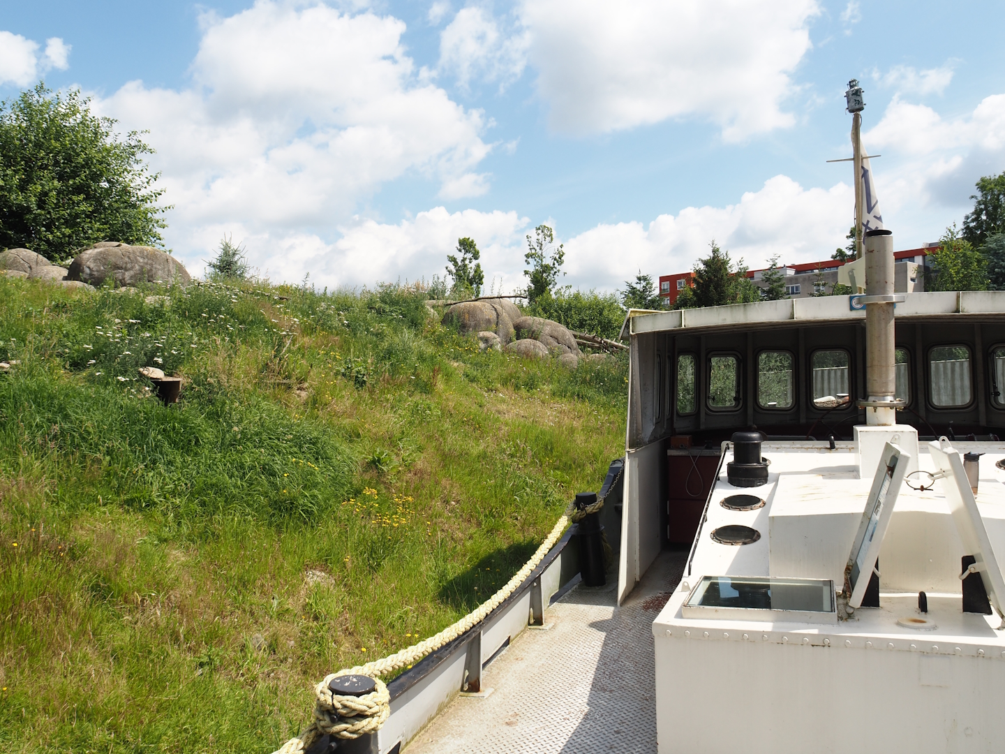 Nortica - Humboldt penguin and Magellanic flightless steamer duck exhibit and stranded boat viewing area, 2024-06-23