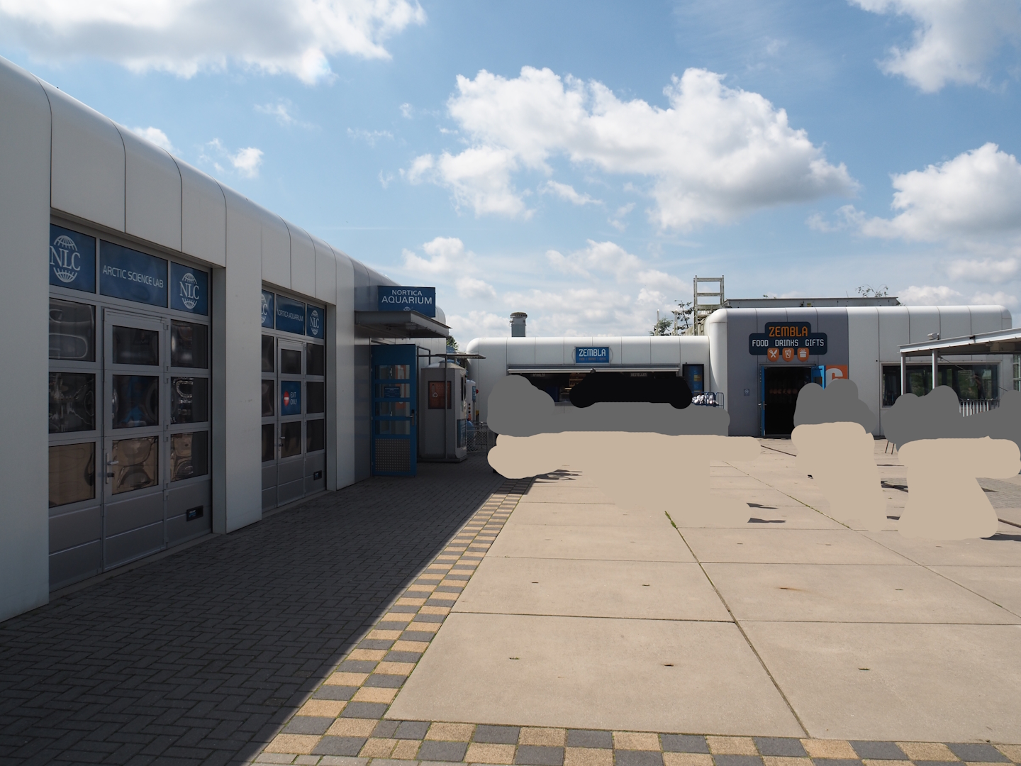 Nortica - Industrial/Arctic research station themed area with aquarium, food and drinks stand and gift shop, 2024-06-23