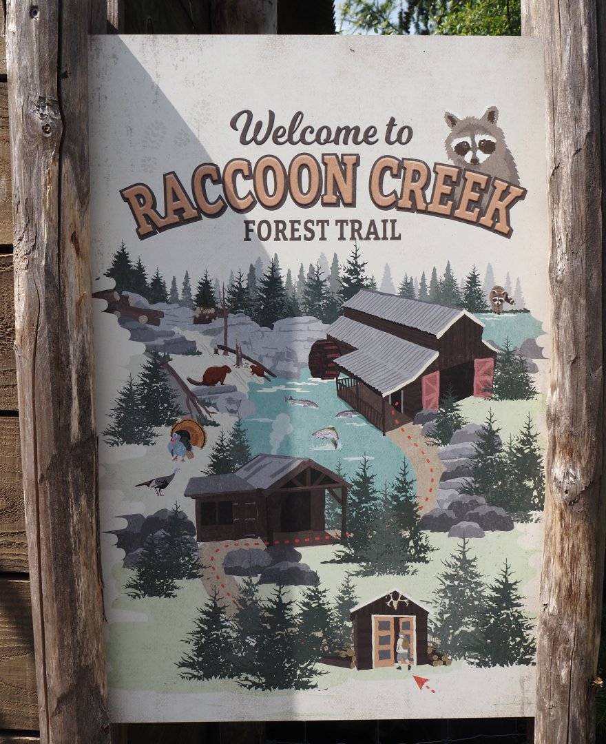 Nortica - Raccoon Creek trail signage, 2024-06-23