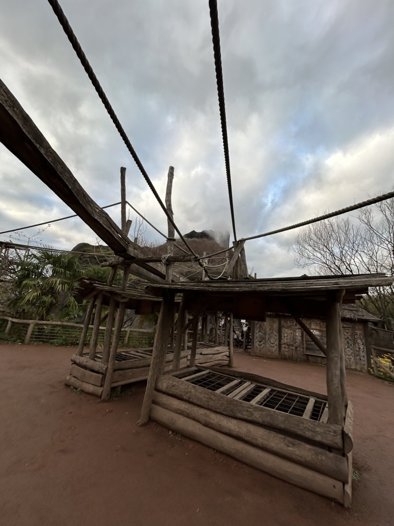 Nosy Komba, with climbing structures for the lemurs