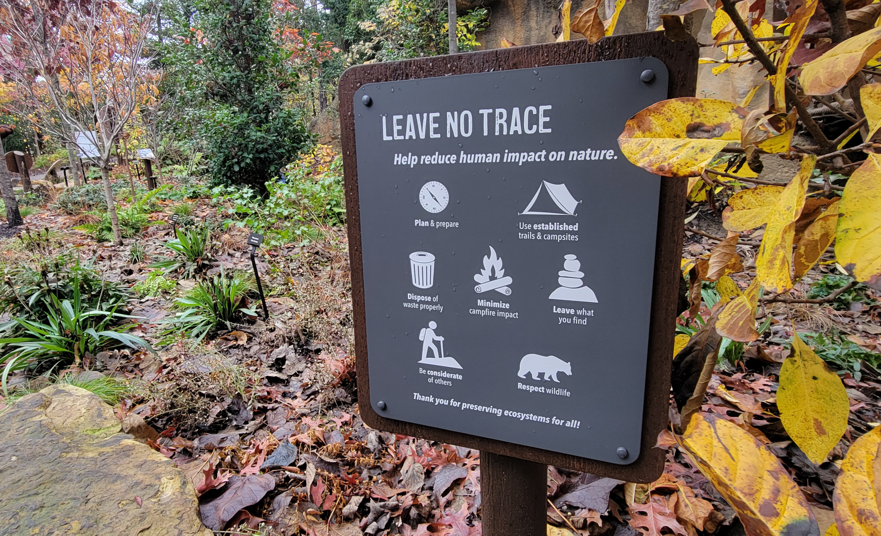 Nov. 2025 - NEW! Bear Ridge - Adventure Trail Sign