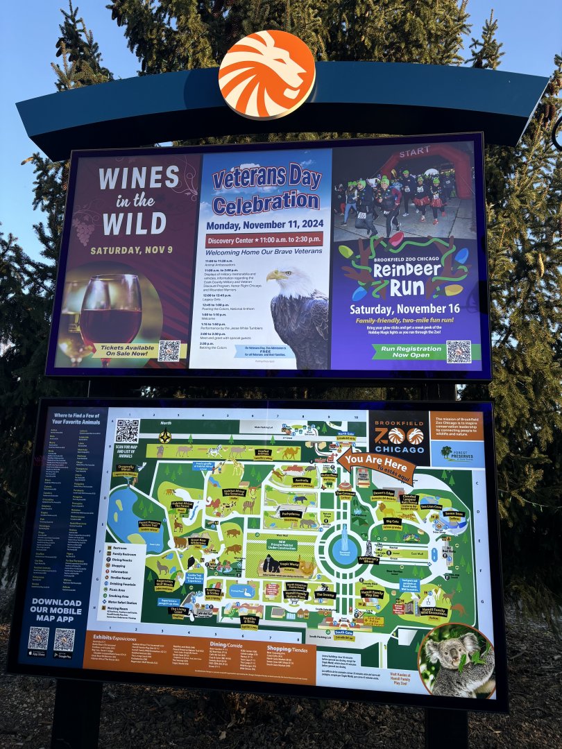 November 2024: New digital screens at North Entrance