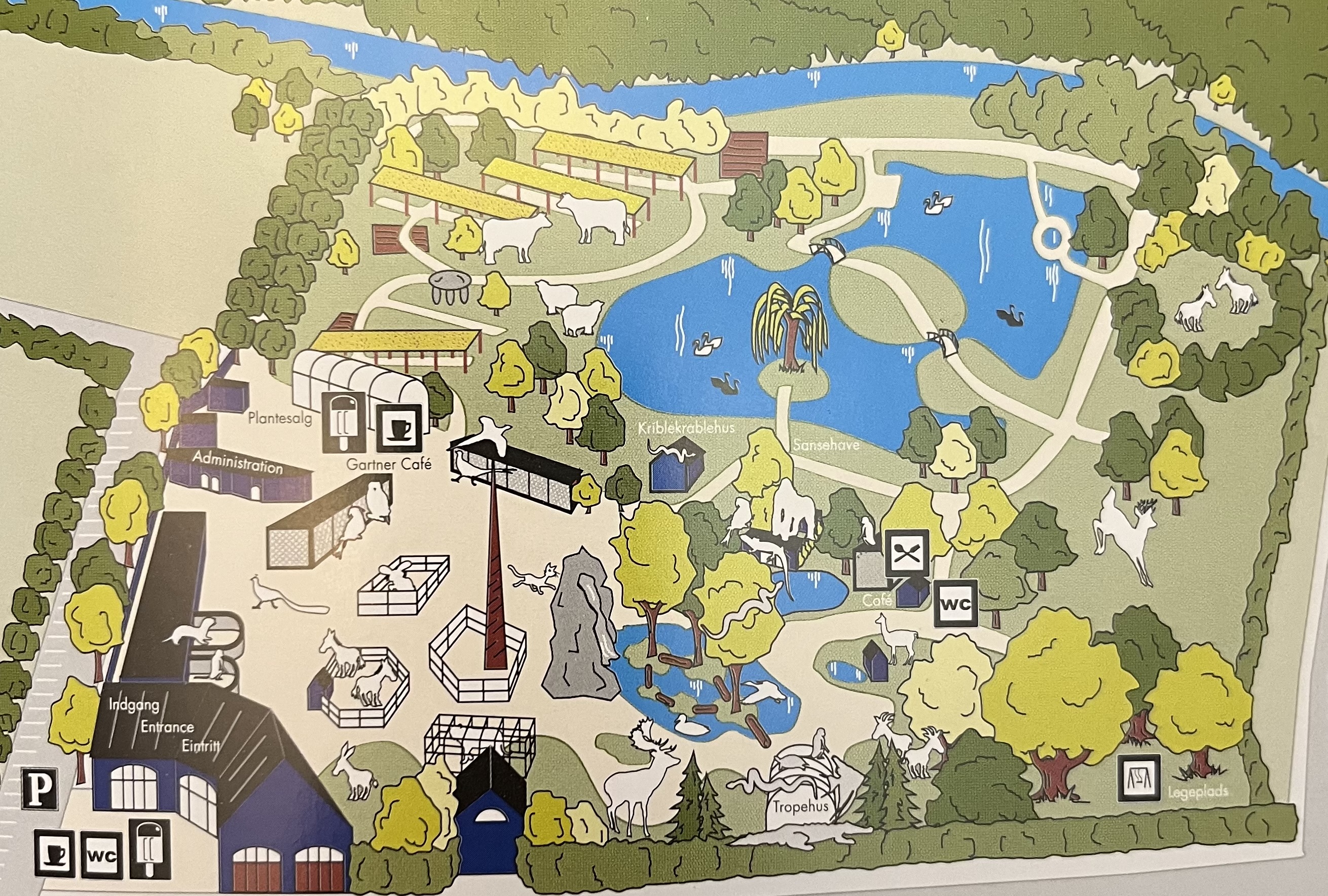 Nykobing Falster Zoo Map - 2009