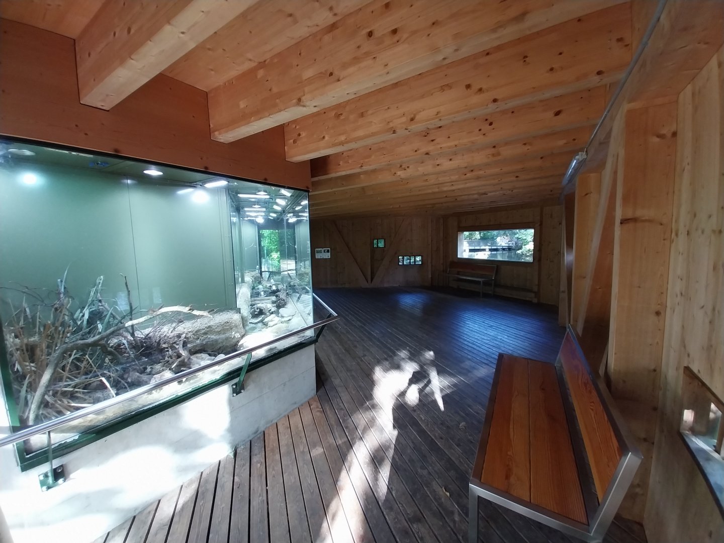 Observation cabin - Eurasian harvest mouse exhibit