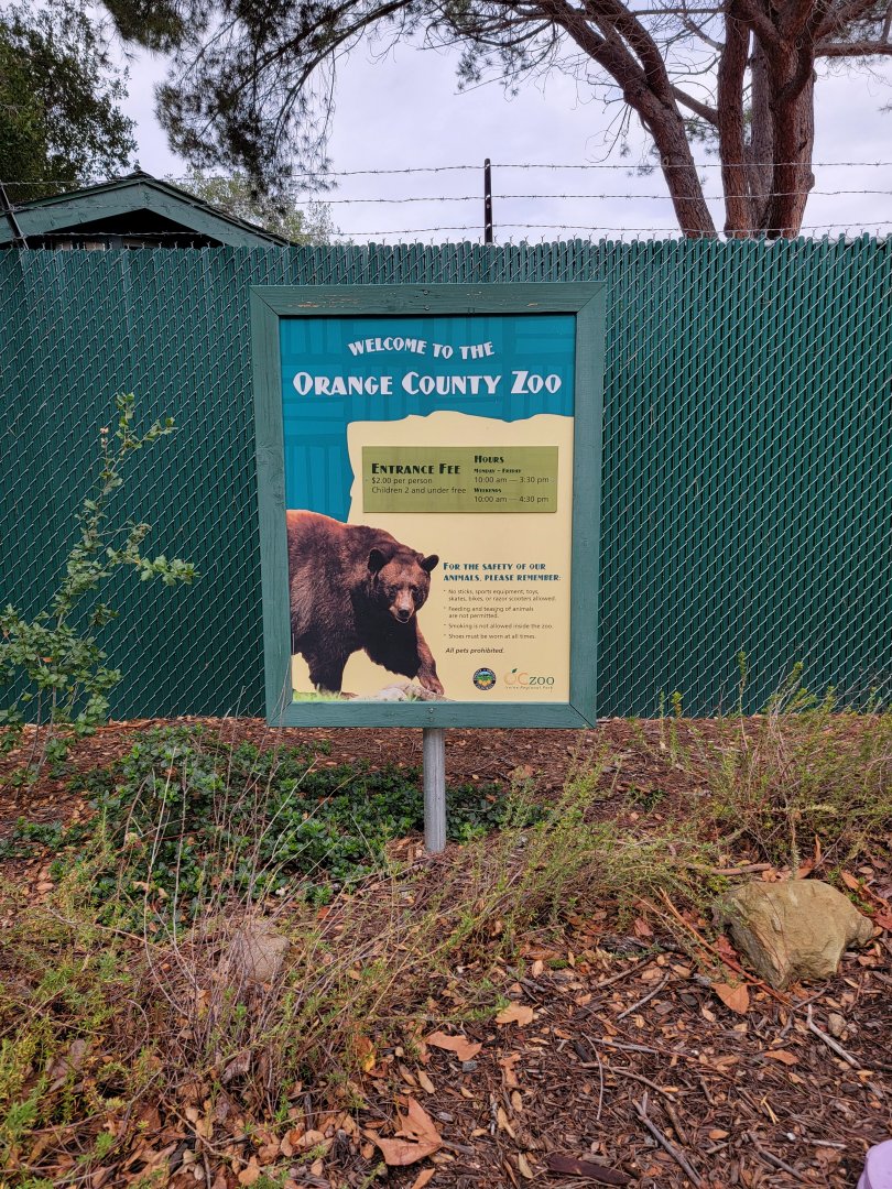 OC Zoo - Fee and hours