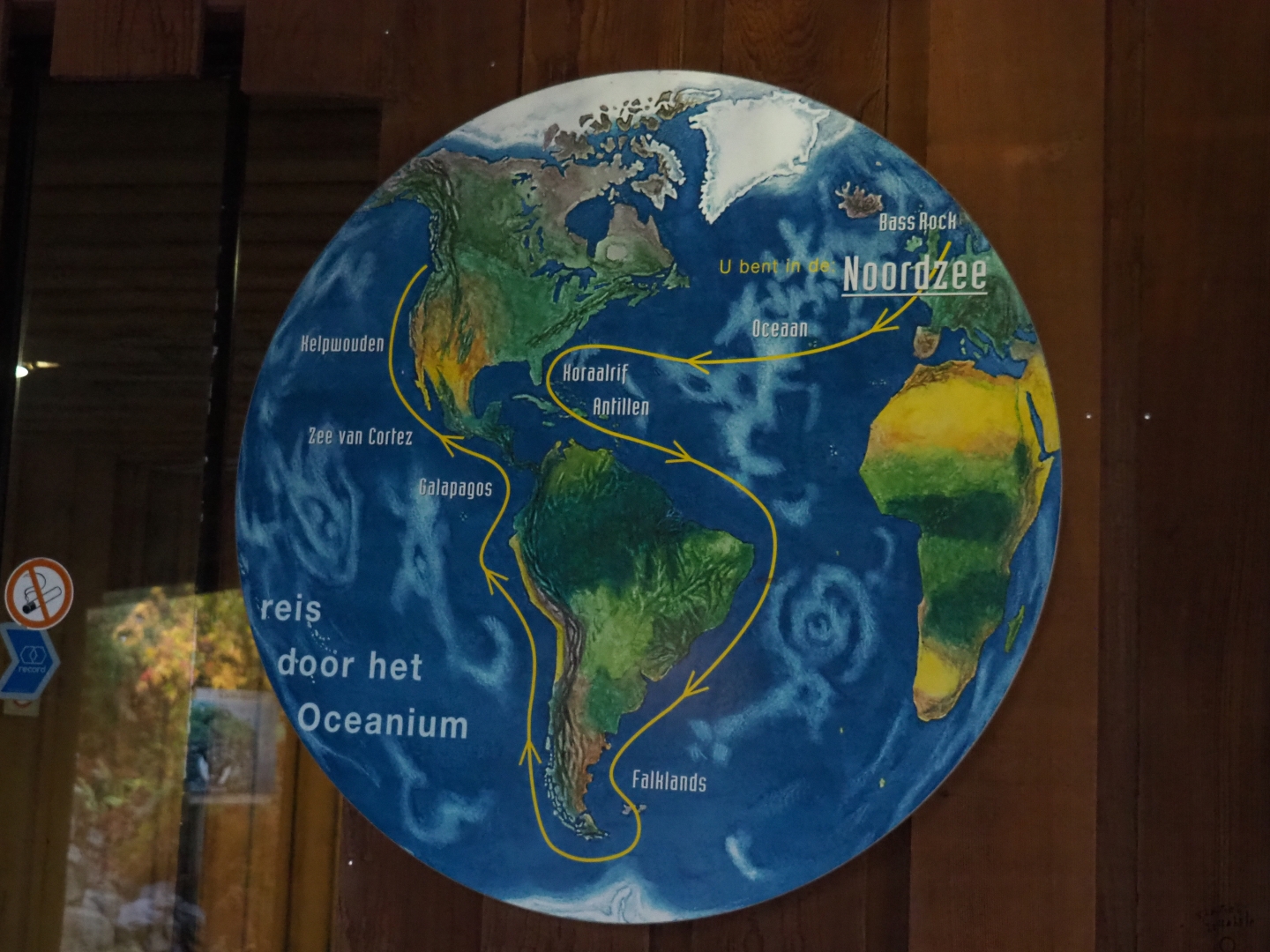 Oceanium journey sign - No longer accurate (Nov 10th, 2018)