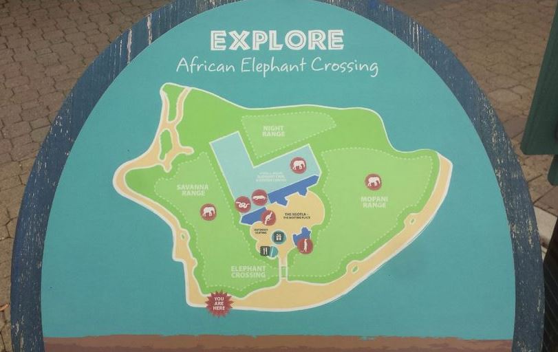 Oct. 2013 - African Elephant Crossing - Map