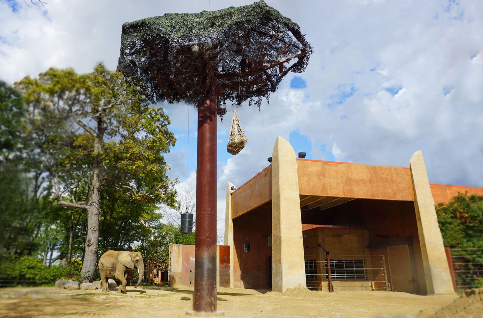 Oct. 2018 - Tembo Trail - Second Elephant Exhibit (Half an Acre)