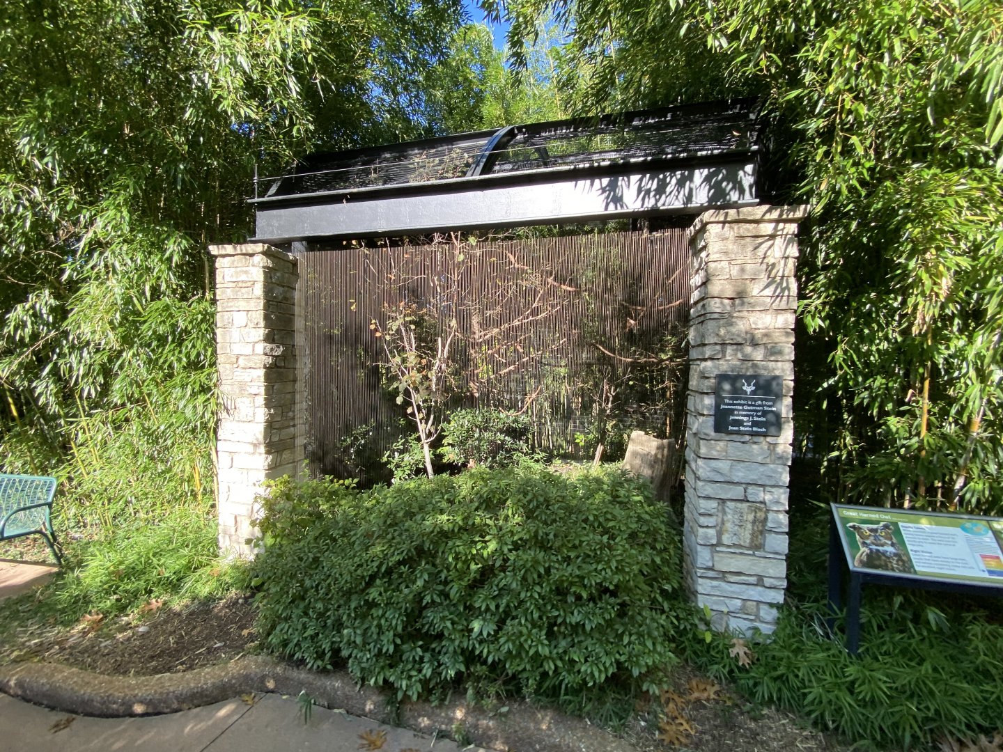 Oct. 2021 - Bird Garden - Great Horned Owl Exhibit