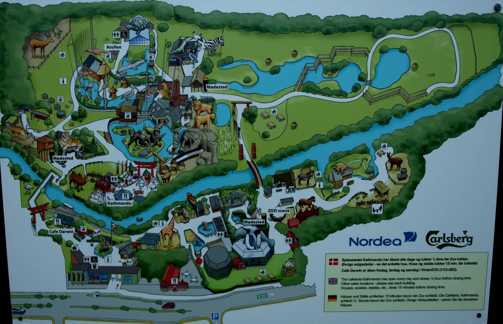 Odense Zoo - Map