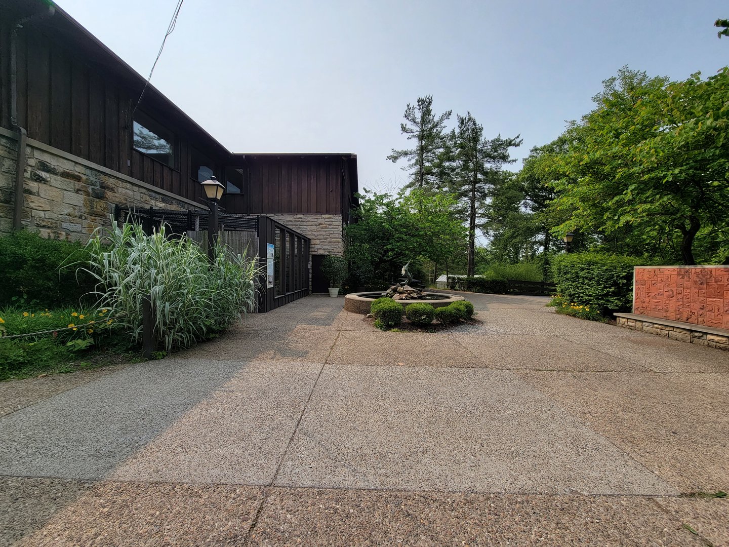 Oglebay Good Zoo - Courtyard, red pandas on left