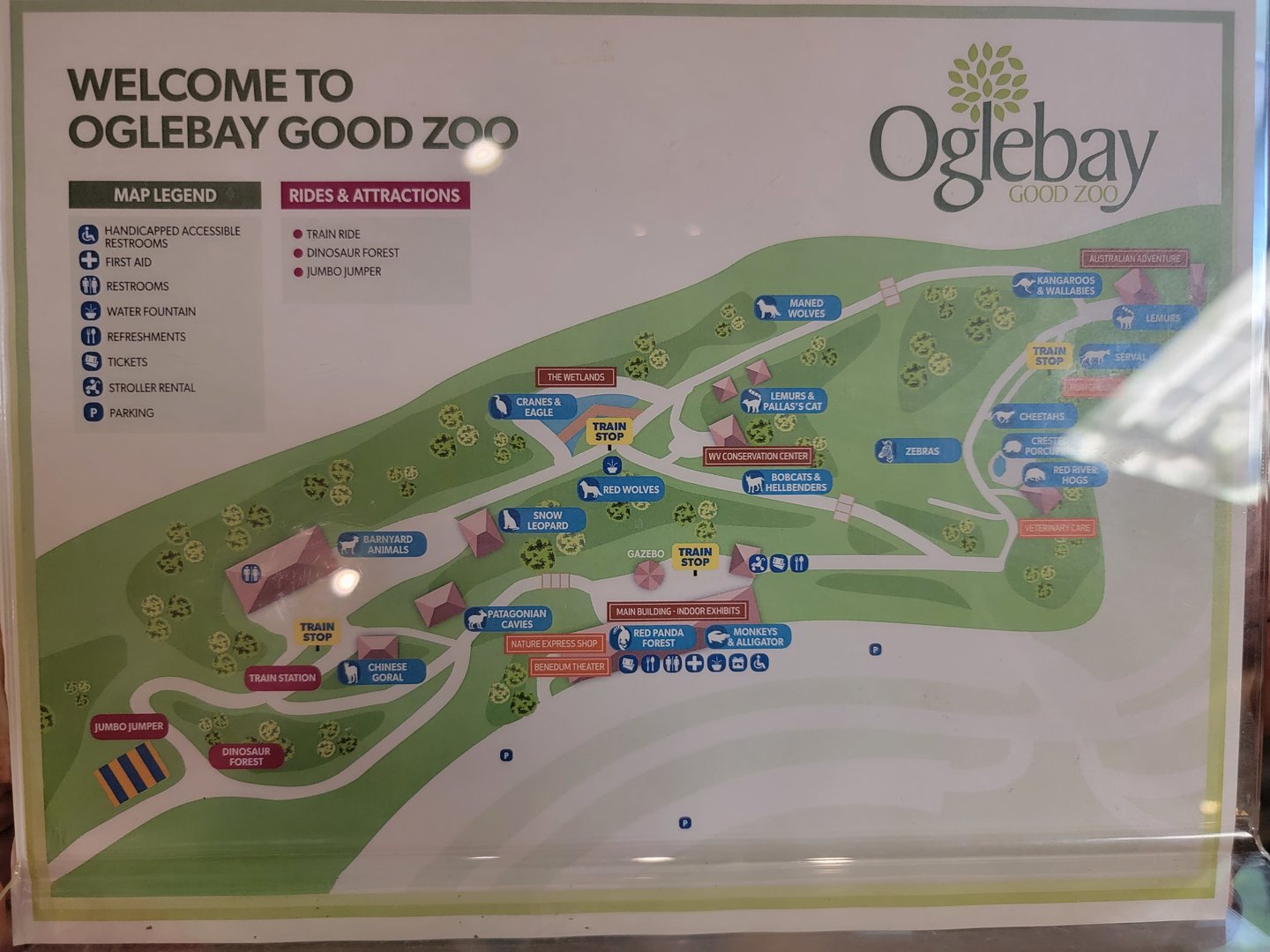 Oglebay Good Zoo - Current map 2023