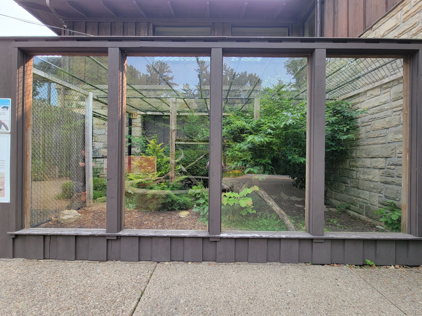 Oglebay Good Zoo - Red panda and Burmese mountain tortoise outdoor exhibit