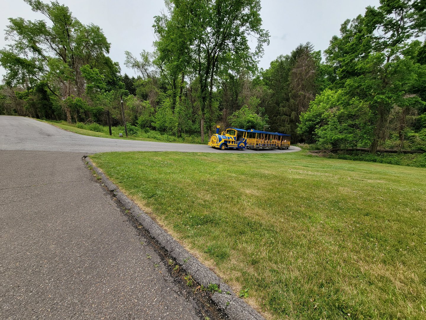 Oglebay Good Zoo - Train coming up the main path