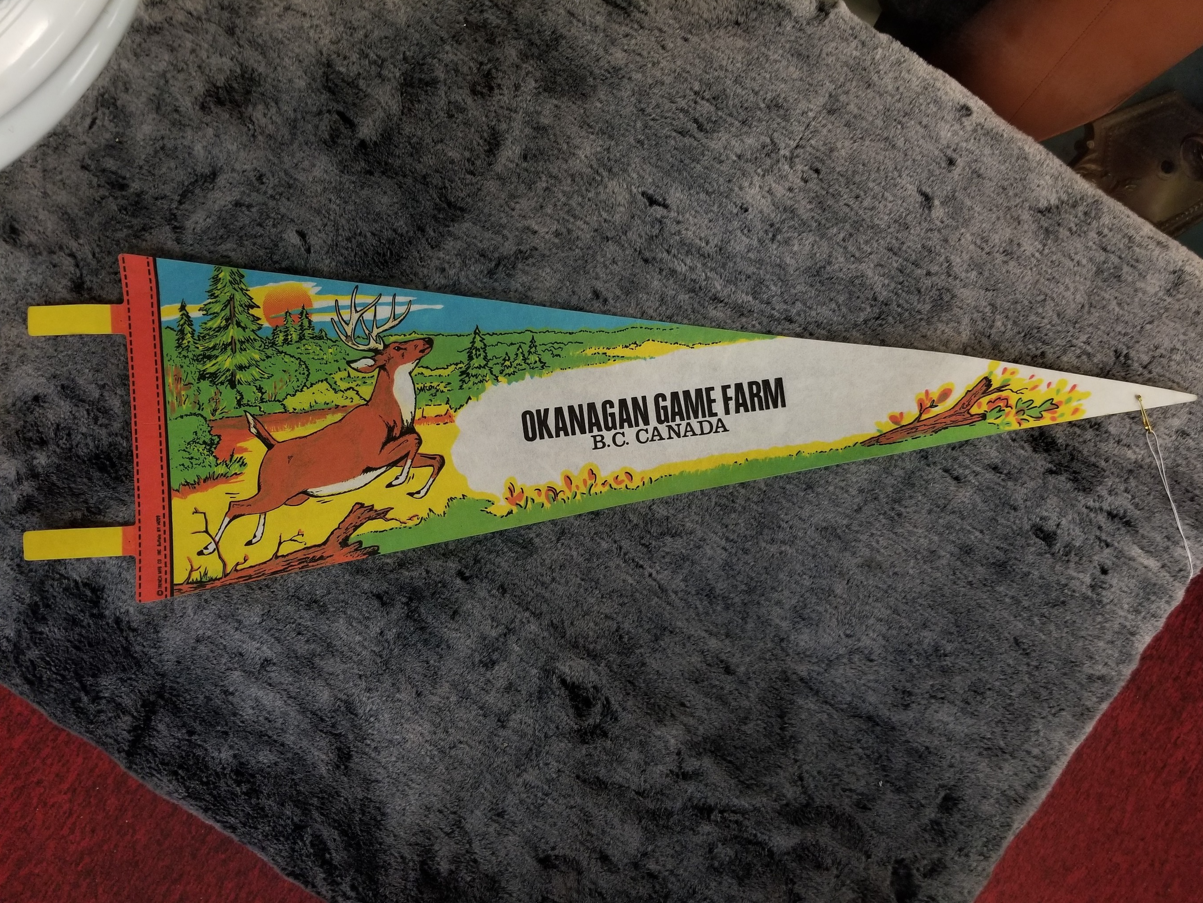 Okanagan Game Farm felt flag