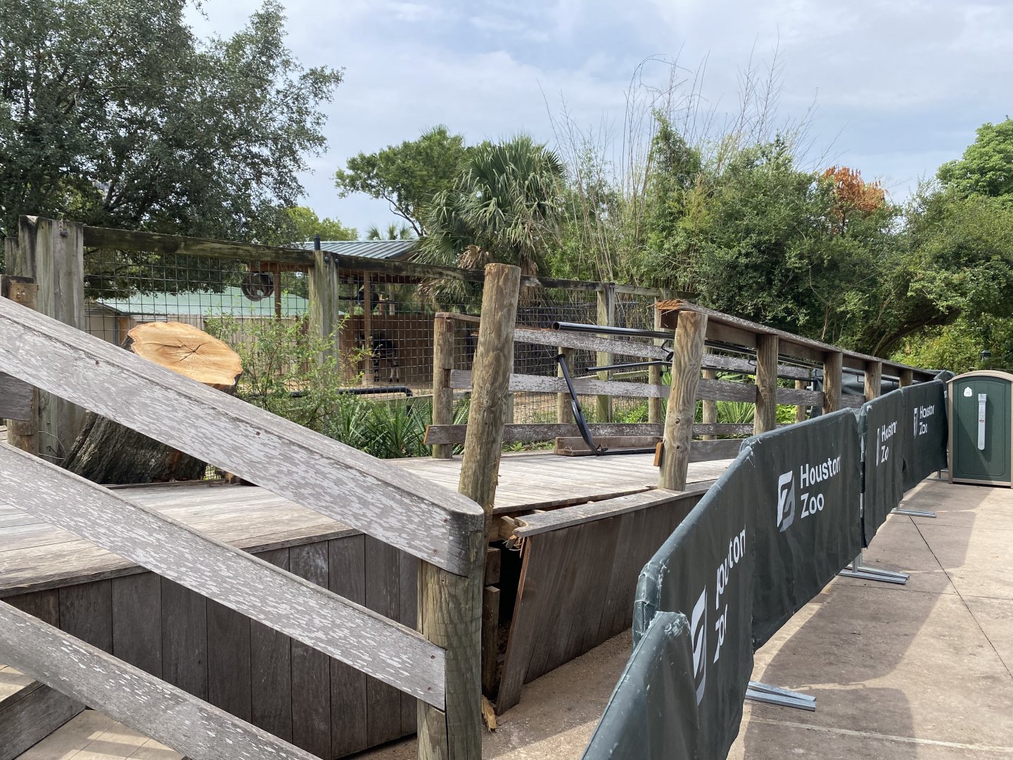 Okapi Enclosure Damage