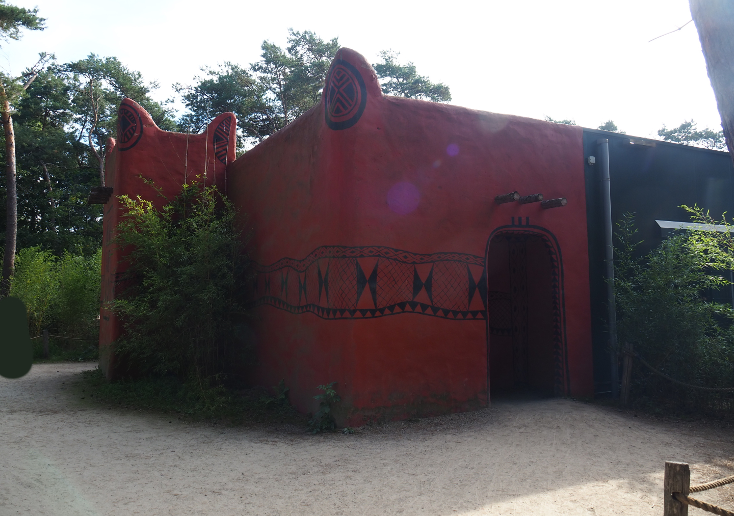 Okapi house viewing area, 2019-09-15