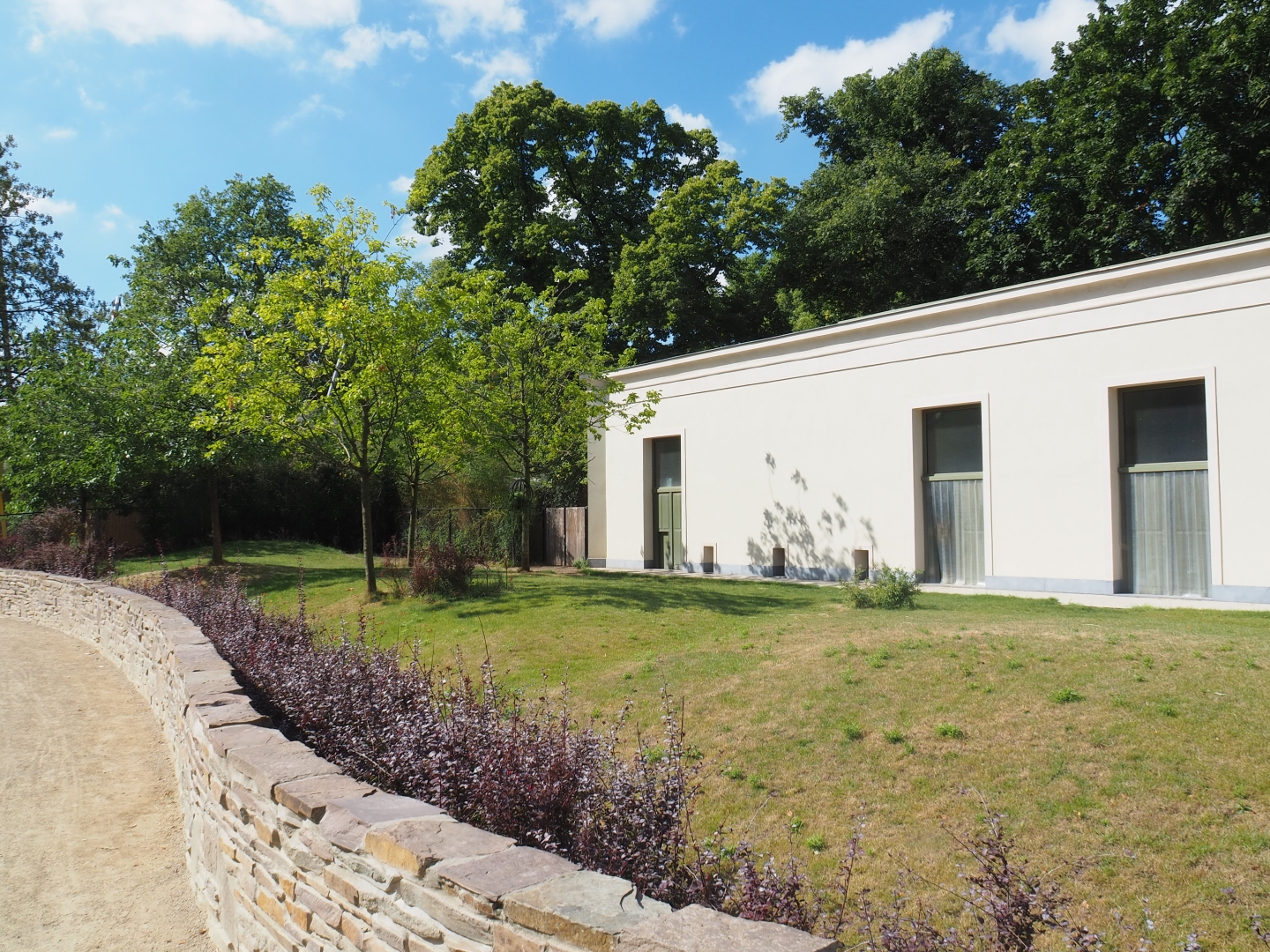 Okapi/Red duiker paddock at the backside of the Moorish Temple