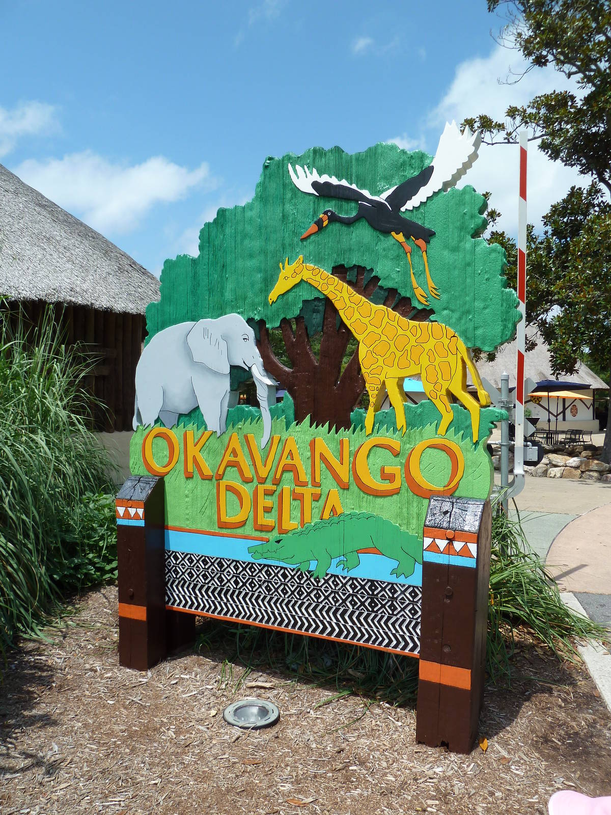 Okavango Delta - Entrance Sign