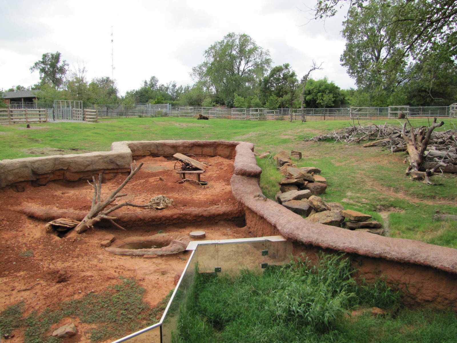 Oklahoma City Zoo 2010 - Bison, Prairie Dog and Badger exhibits in Oklahoma
