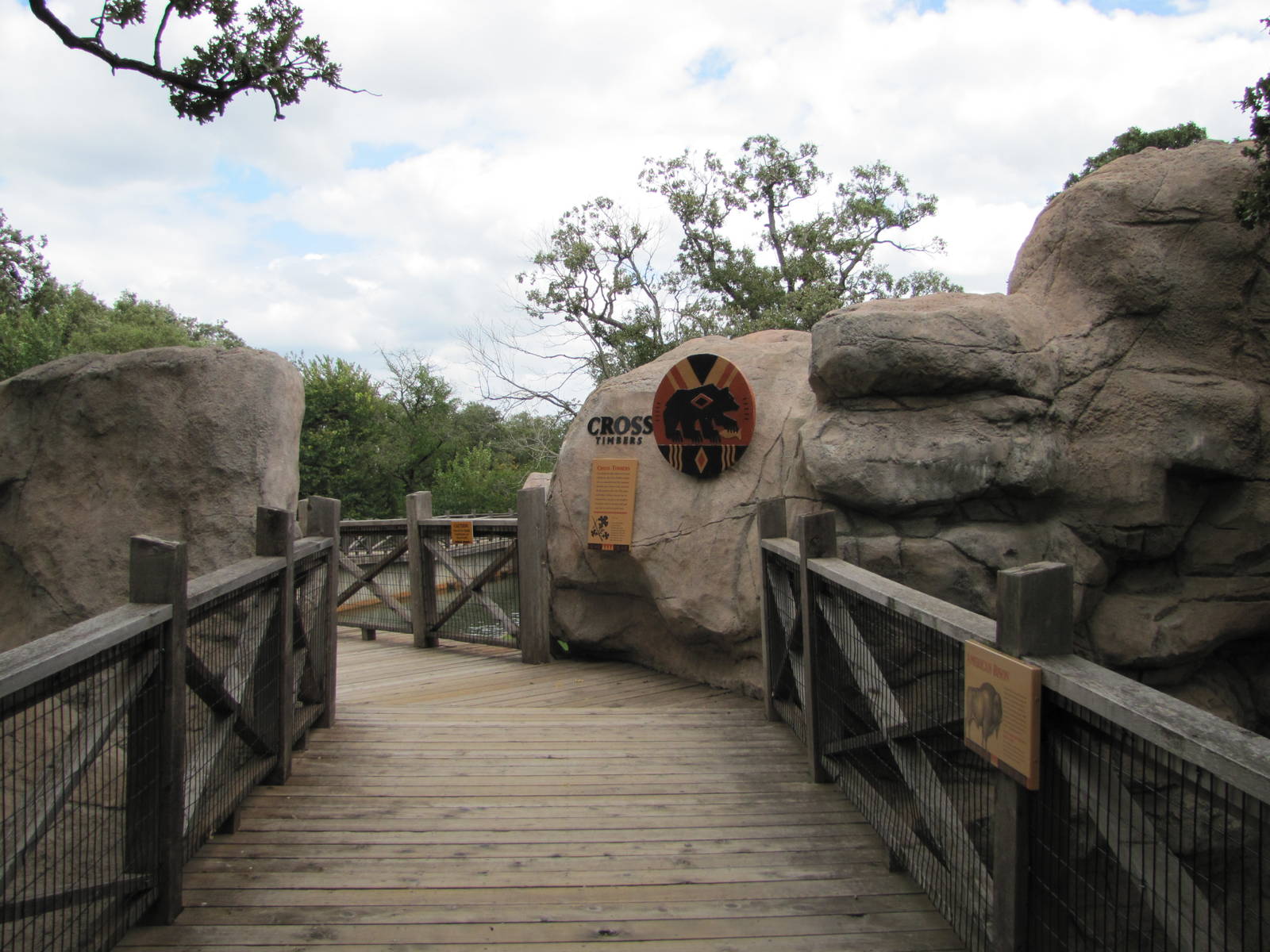 Oklahoma City Zoo 2010 - Boardwalk at Grizzly Bear exhibit in Oklahoma Trai