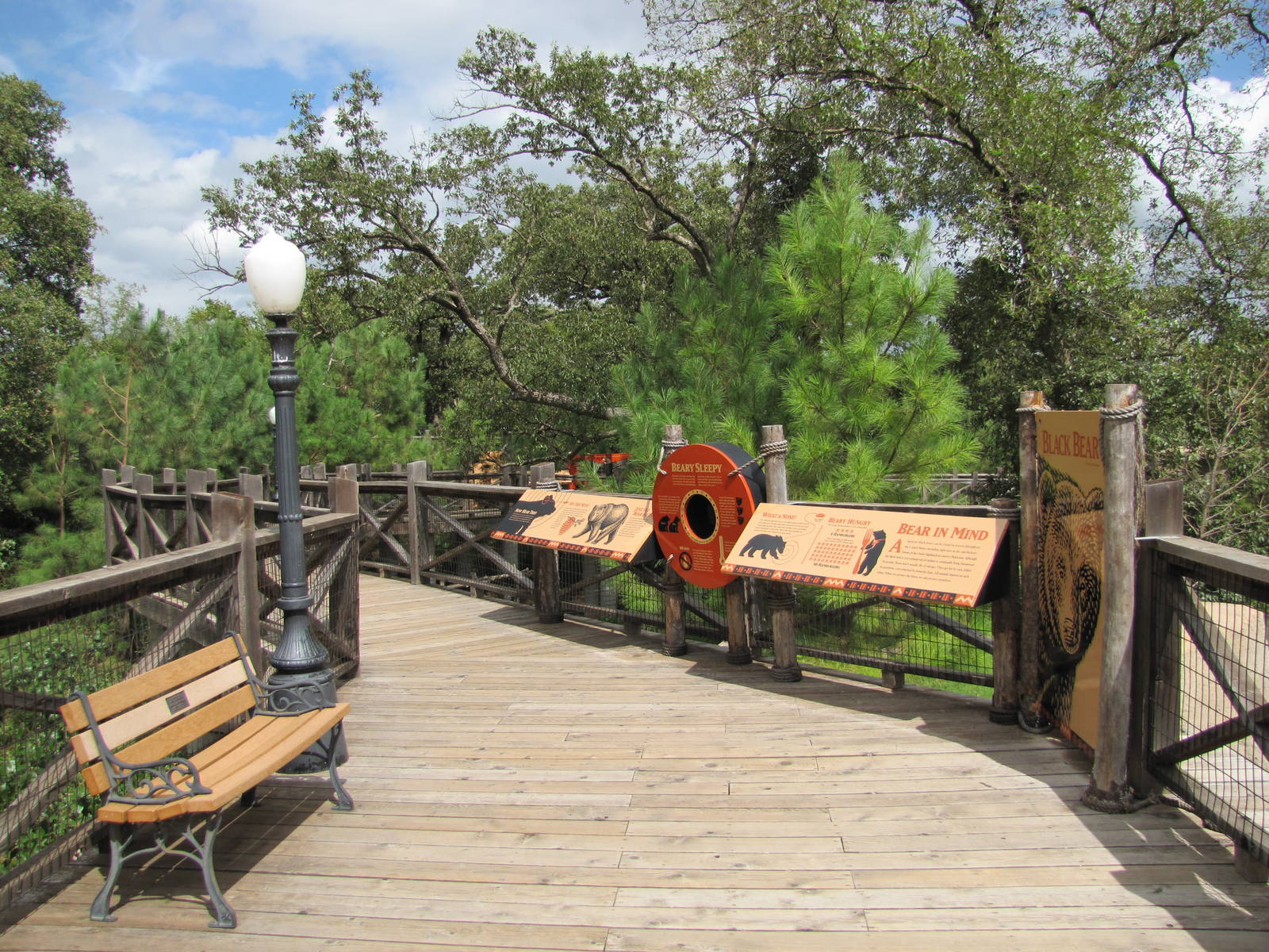 Oklahoma City Zoo 2010 - Front of Black Bear exhibit in Oklahoma Trails