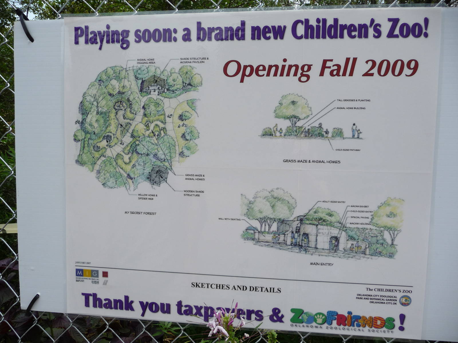 Oklahoma City Zoo - New Children's Zoo Sign