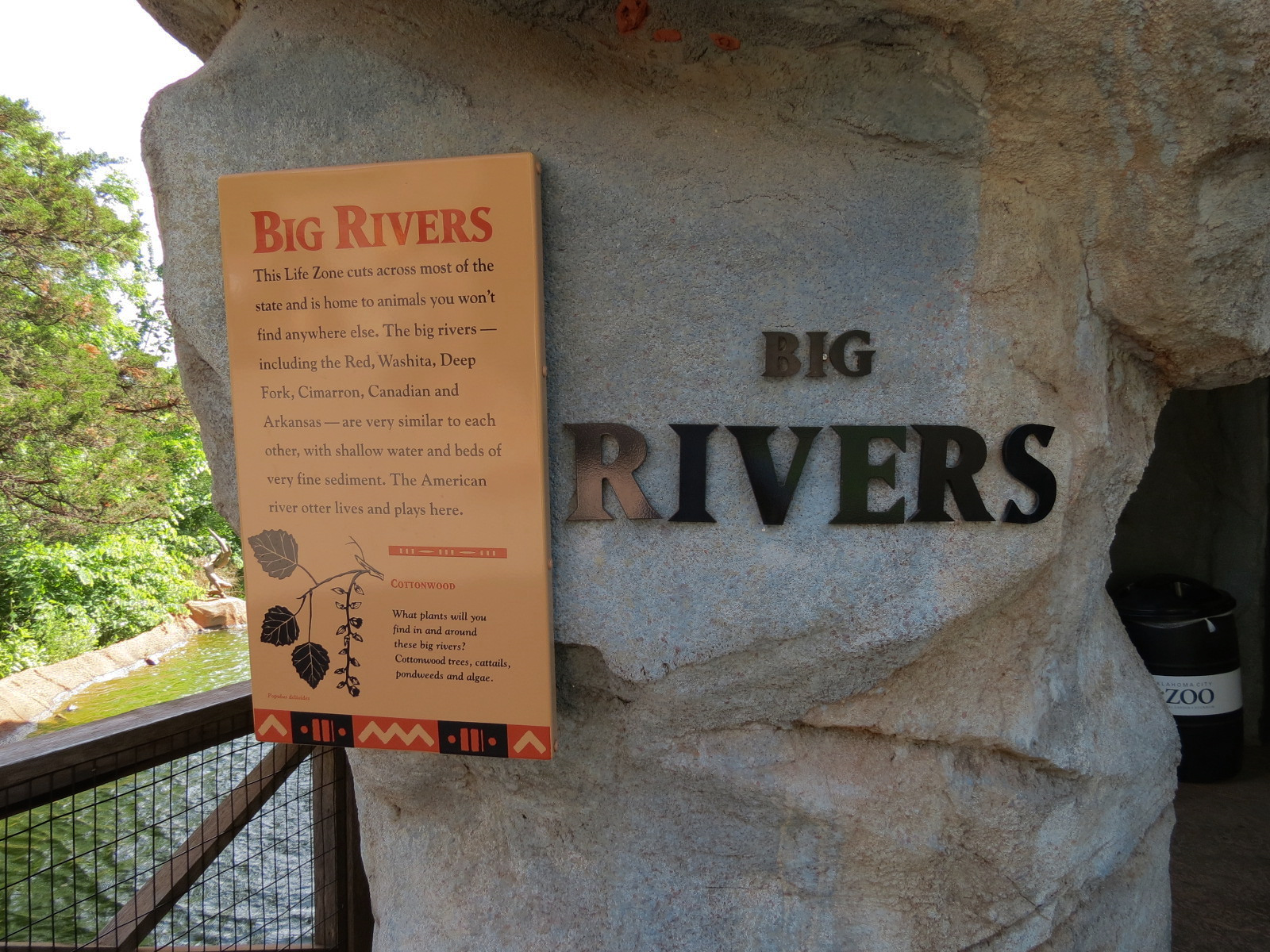 Oklahoma Trails - Big Rivers - Sign