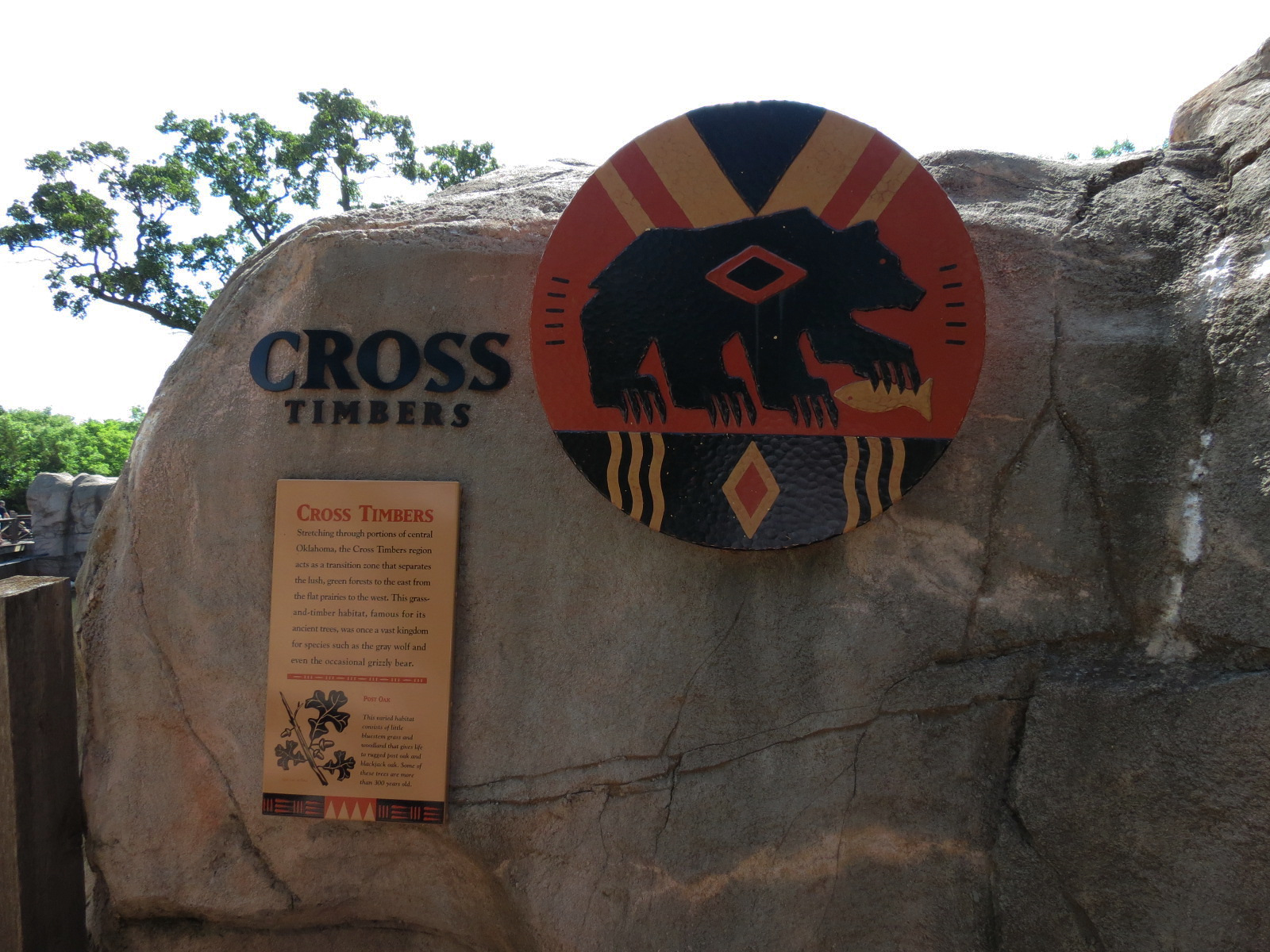 Oklahoma Trails - Grizzly Bear Exhibit Entry Sign