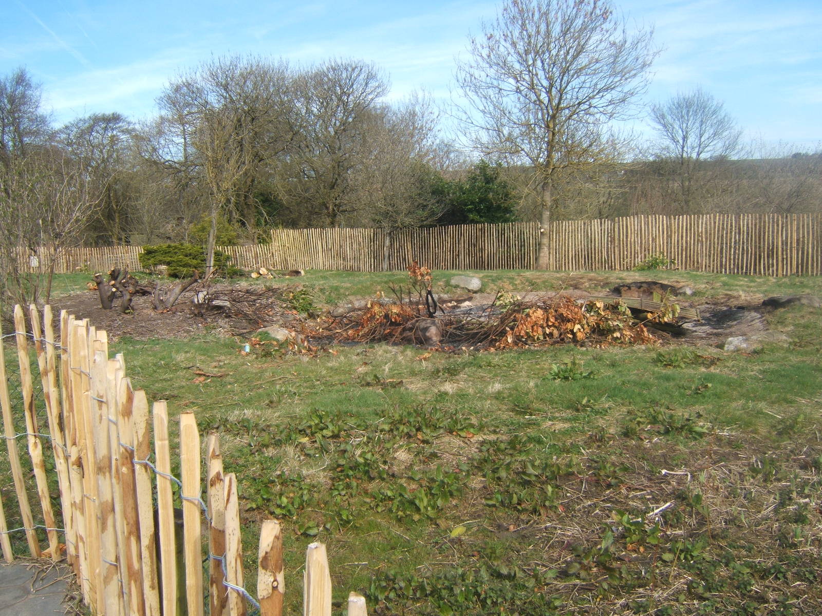 Old Andean Goose enclosure being cleared