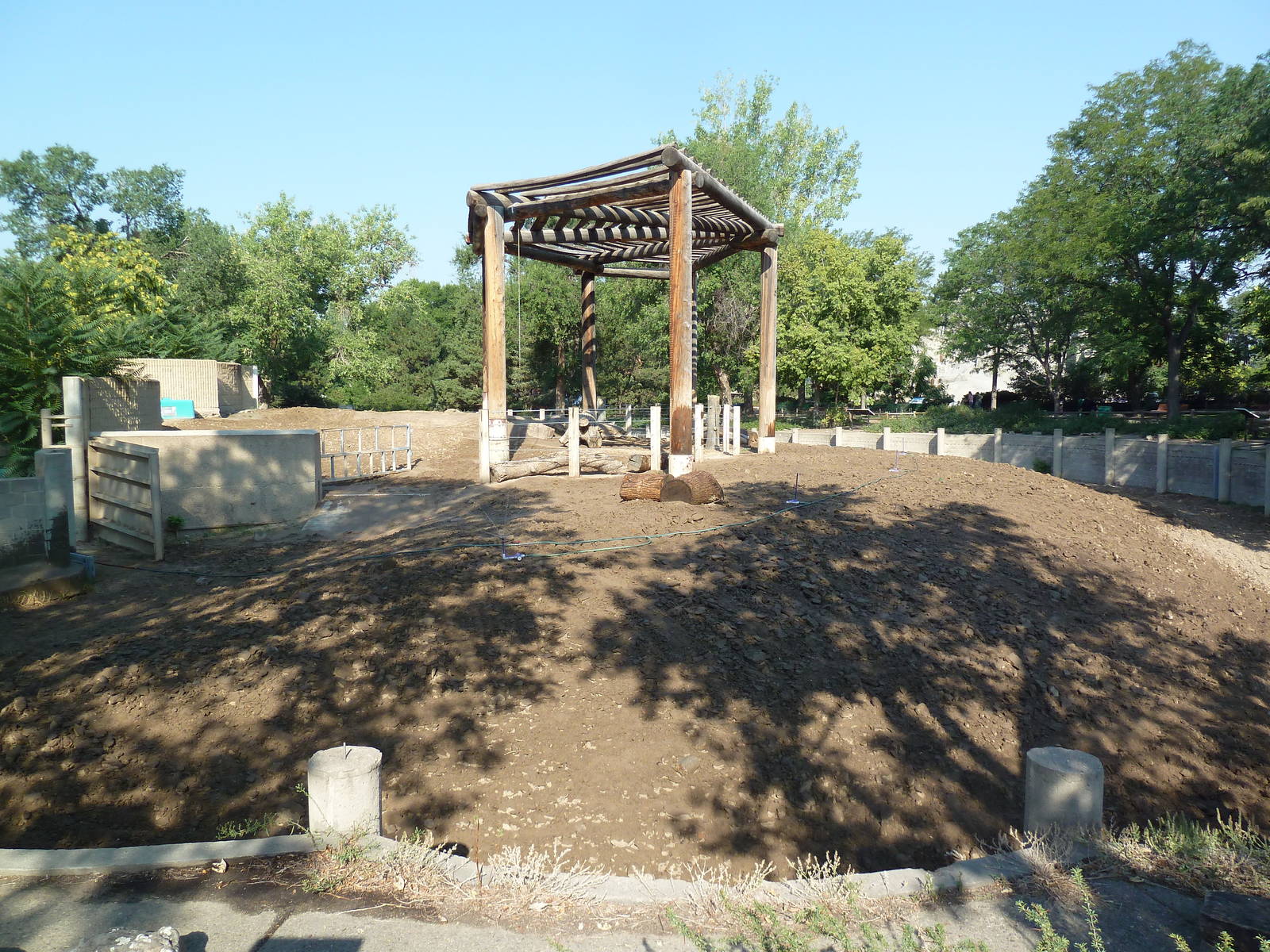 Old Asian Elephant Exhibit - Future Black Rhino/Nile Hippo Exhibit