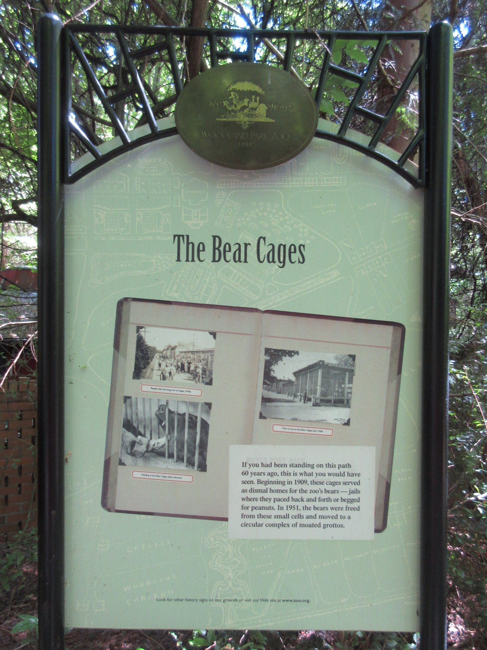 Old Bear Exhibit Sign