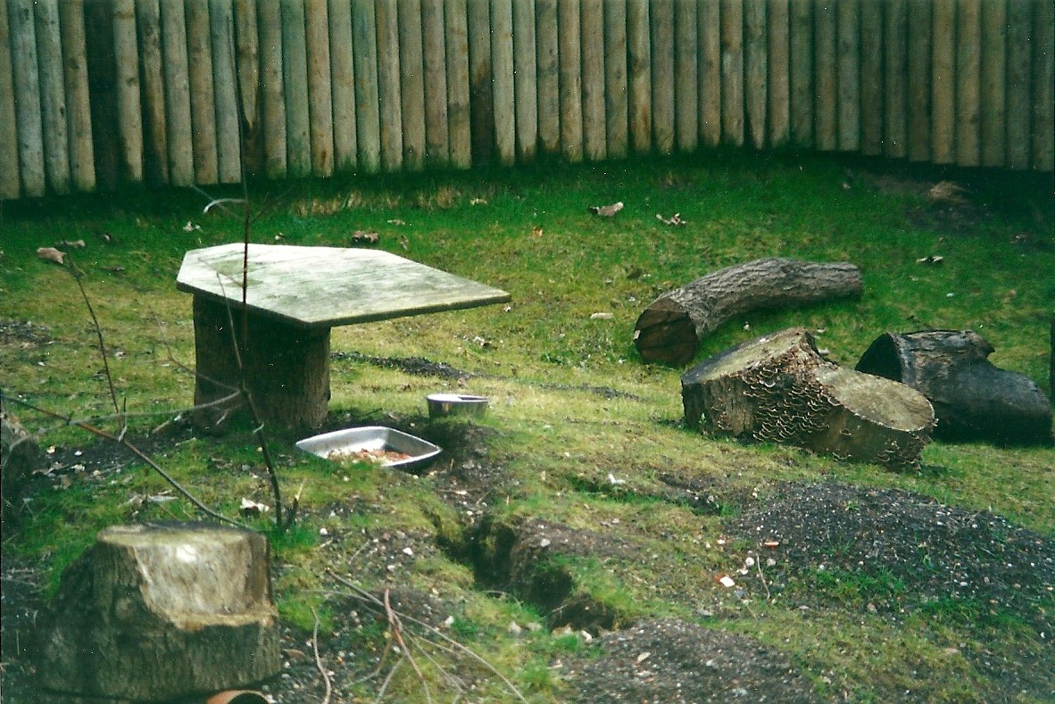Old Bear Pit converted for Prairie Marmots 8th March 2000