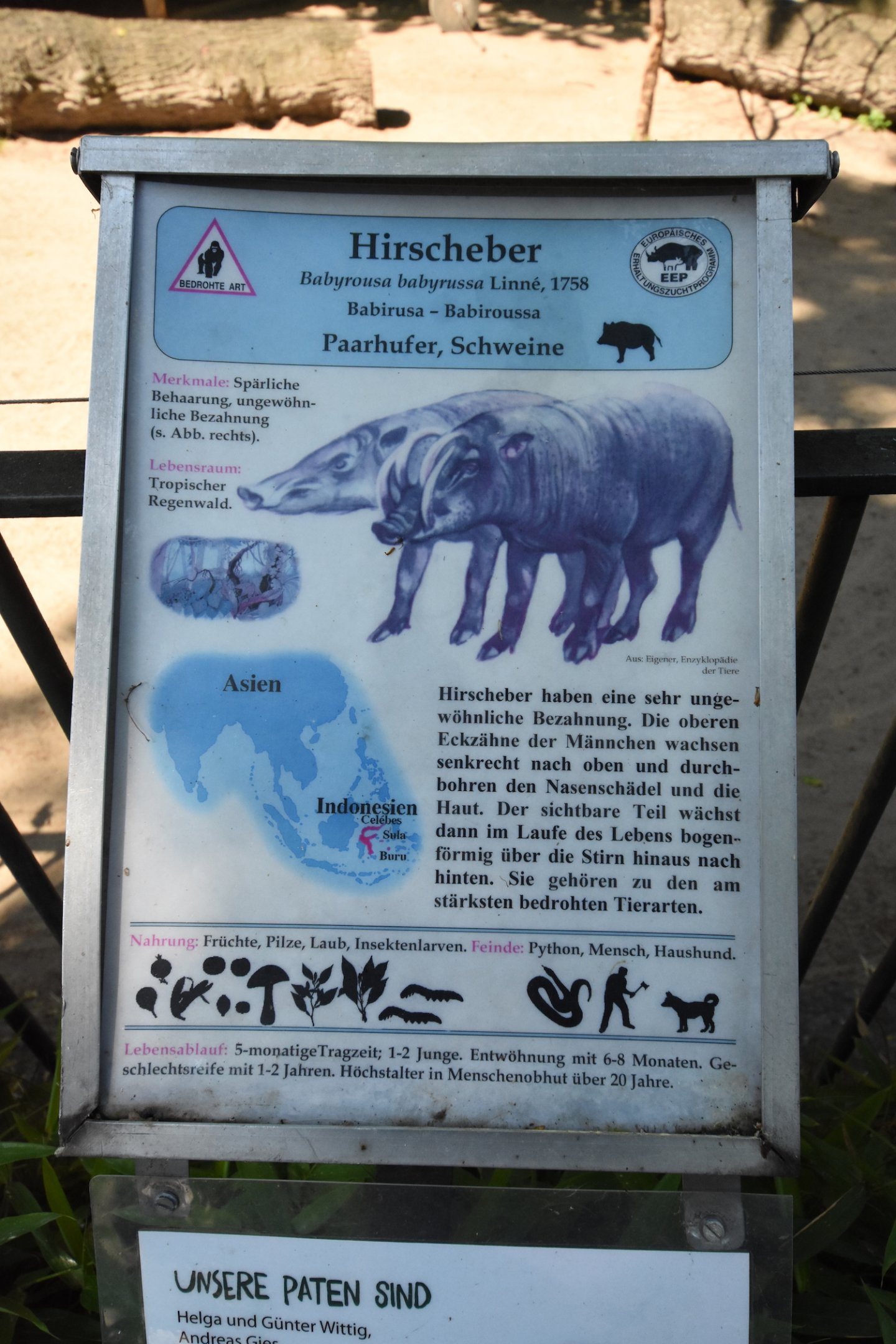 Old Berlin zoo signs