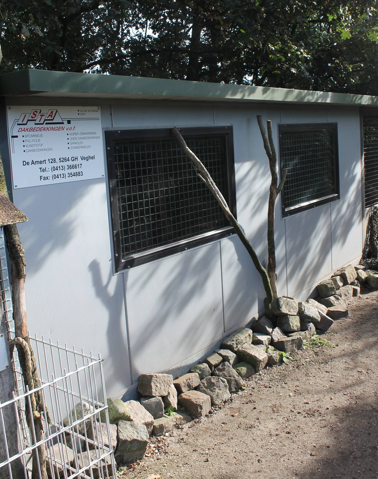 Old Clouded leopard-enclosure inside